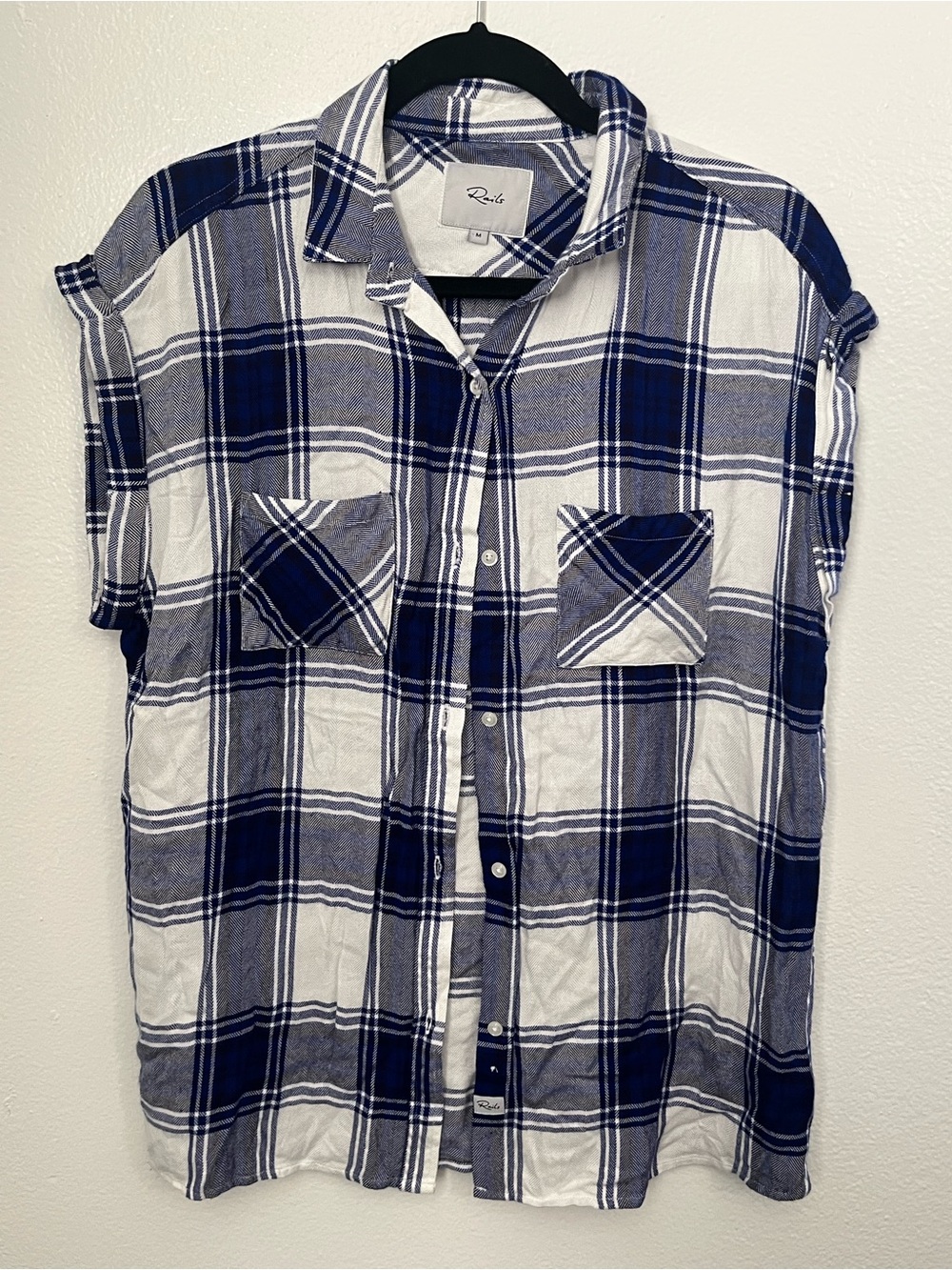 Rails Plaid Short-Sleeve Button-Up Shirt